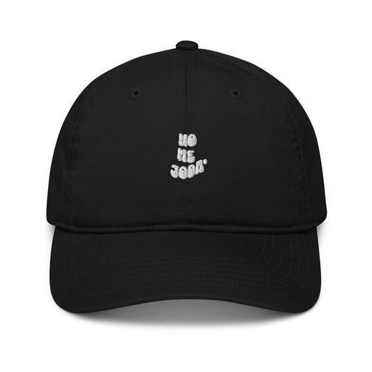 Organic dad hat-white logo